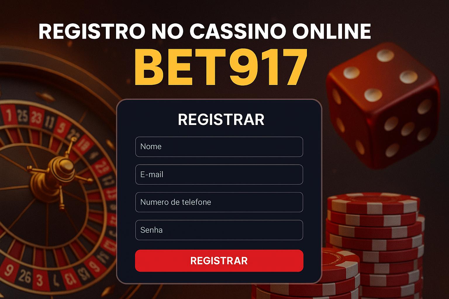Não Perca tempo, o rRgistro na site BET917T
